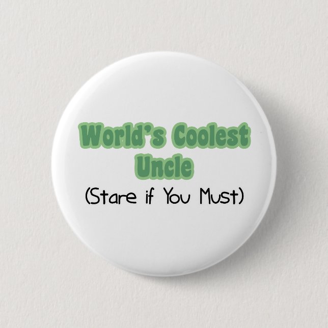 World&apos;s Coolest Uncle 2 Inch Round Button (Front)