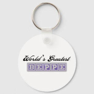 World's Greatest Beppe Keychain