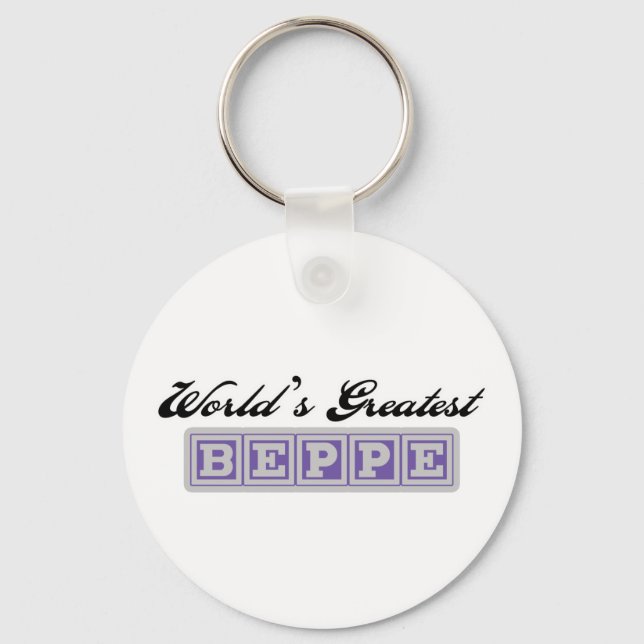 World's Greatest Beppe Keychain (Front)