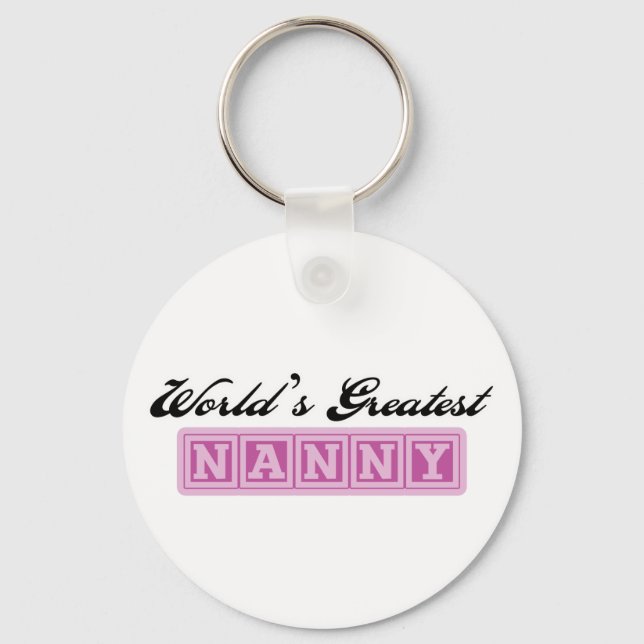 World&apos;s Greatest Nanny Keychain (Front)