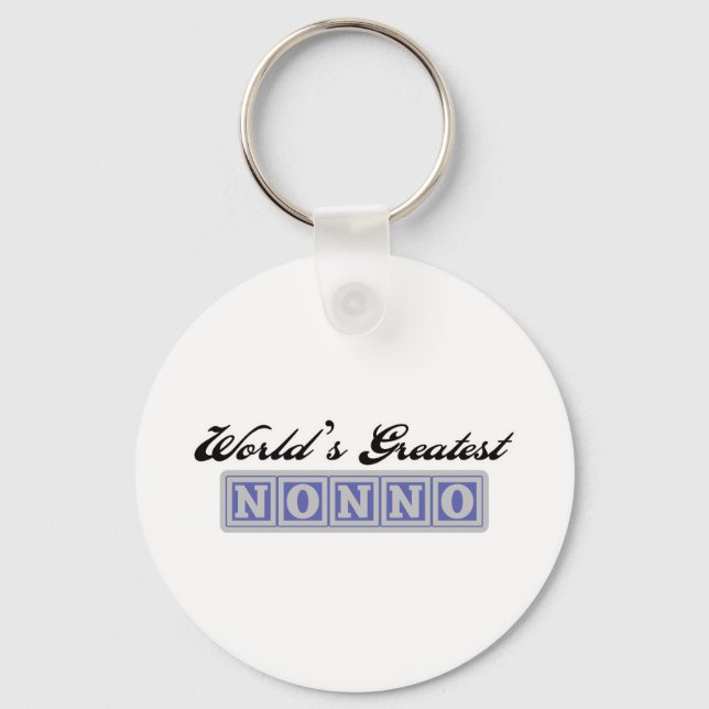World's Greatest Nonno Keychain (Front)