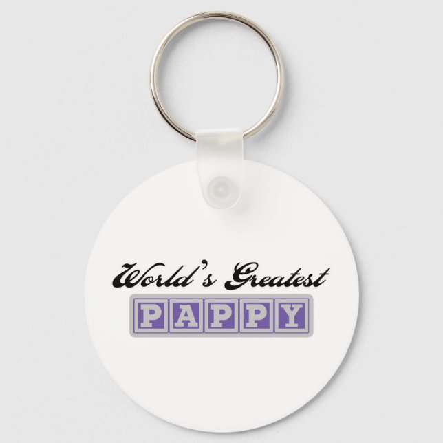 World's Greatest Pappy Keychain (Front)