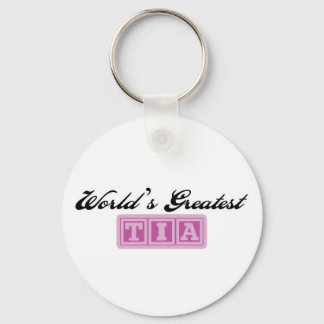 World's Greatest Tia Keychain