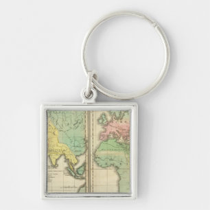 World as Known to the Ancients Division Keychain