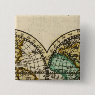 World Atlas 2 Inch Square Button