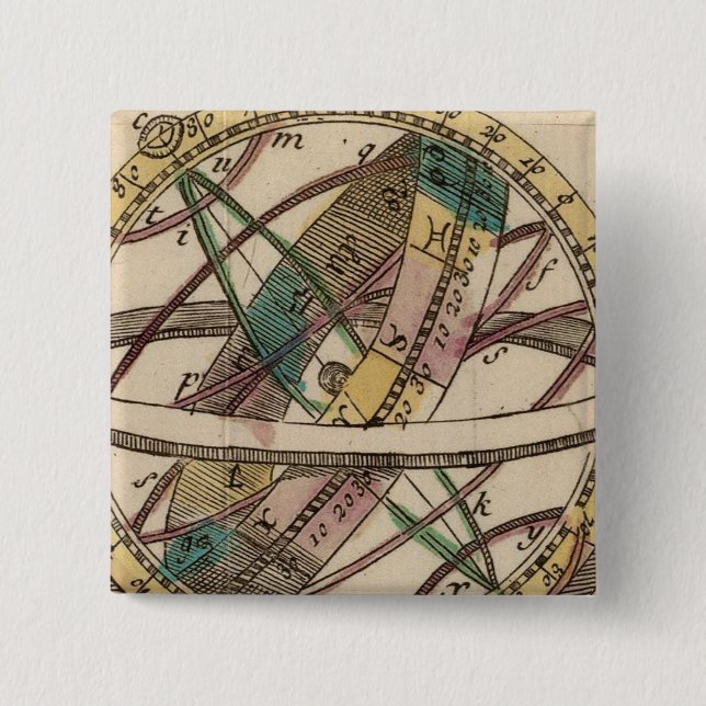 World Atlas 2 Inch Square Button (Front)