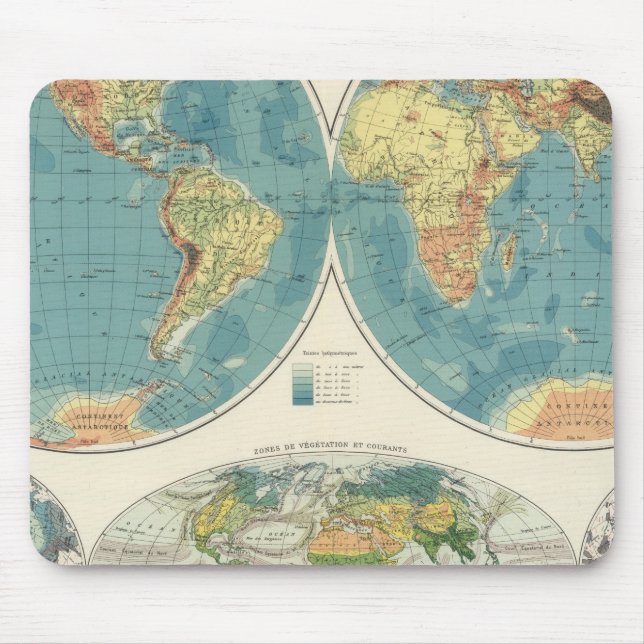 World Atlas Map 2 Mouse Pad (Front)