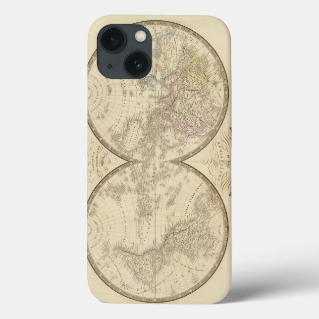 World Atlas Map Case-Mate iPhone Case (Back)