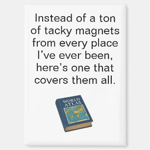 World Atlas refrigerator magnet