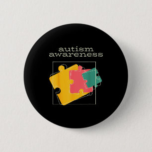 World autism awareness 2 april autism bee cute inch round button