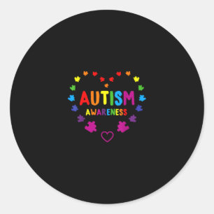 World autism awareness 2 april autism cute autisti classic round sticker