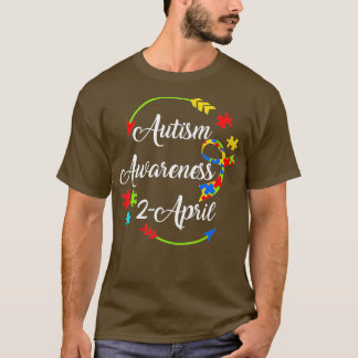 World Autism Awareness Day 2020 2 April Mom Dad Su T-Shirt