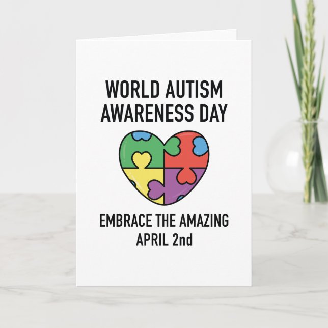 World Autism Awareness Day Card (Front)
