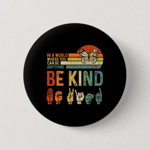 World Autism Awareness Day Hands Signs Autism Puzz 2 Inch Round Button