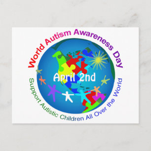 World Autism Awareness Day Postcard
