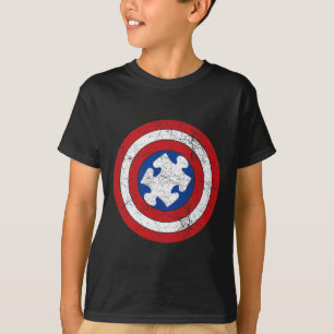 World Autism Awareness Day Puzzle Superhero Boys K T-Shirt