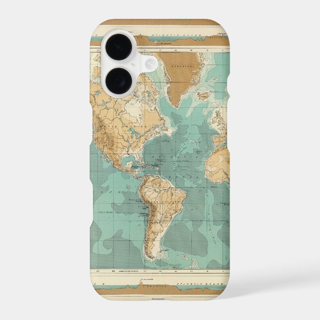 World bathyorographical map (Back)