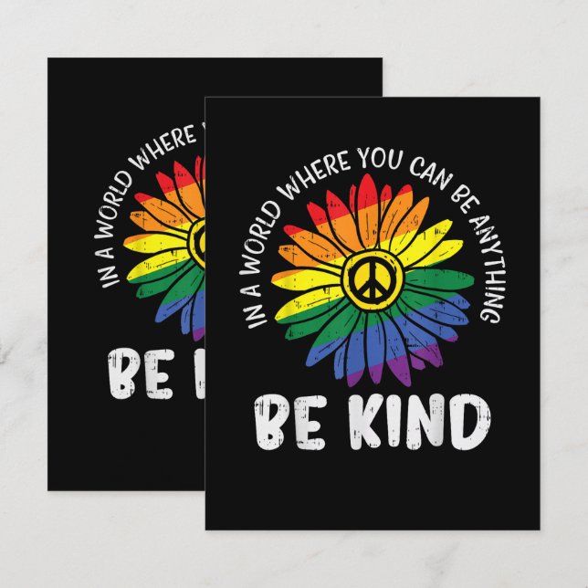 World Be Kind Rainbow Announcement (Front/Back)