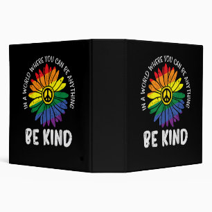 World Be Kind Rainbow Binder