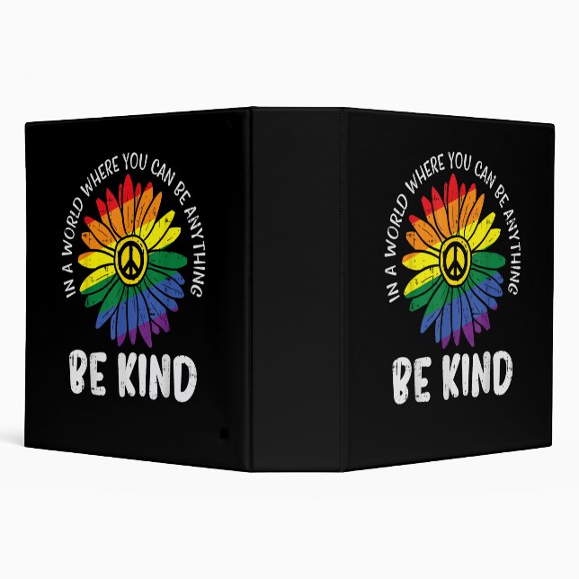 World Be Kind Rainbow Binder (Background)