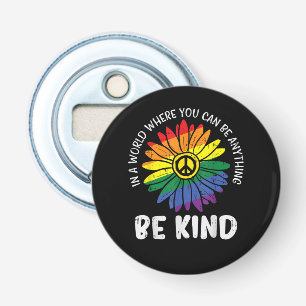 World Be Kind Rainbow Bottle Opener