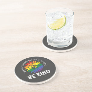 World Be Kind Rainbow Coaster