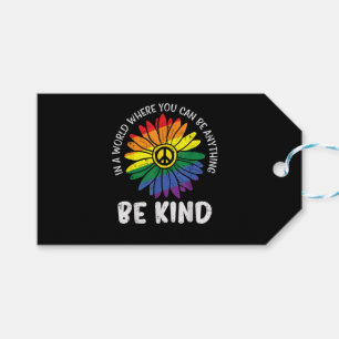 World Be Kind Rainbow Gift Tags