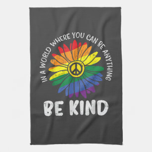 World Be Kind Rainbow Kitchen Towel
