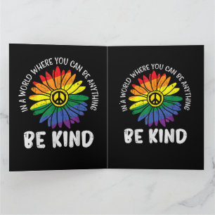 World Be Kind Rainbow Thank You Card