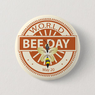 World Bee Day 2 Inch Round Button