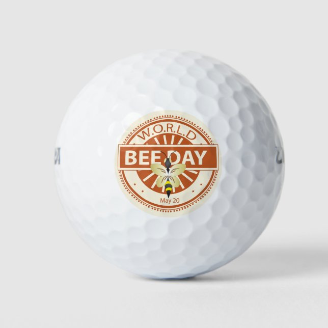 World Bee Day Golf Balls (Front)