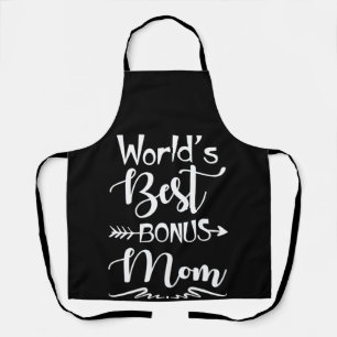 World Best Bonus Mom Ever Cute Stepmom Apron
