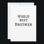 World best brother add name text sports text simpl holiday card<br><div class="desc">design</div>
