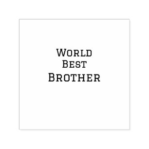 World best brother add name text sports text simpl self-inking stamp