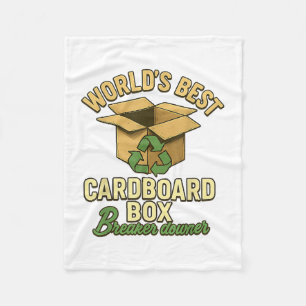 World Best Cardboard Box Breaker Downer Funny Eco Fleece Blanket
