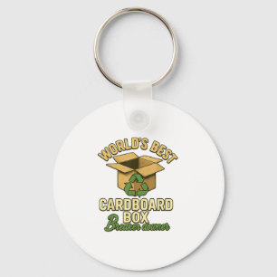 World Best Cardboard Box Breaker Downer Funny Eco  Keychain