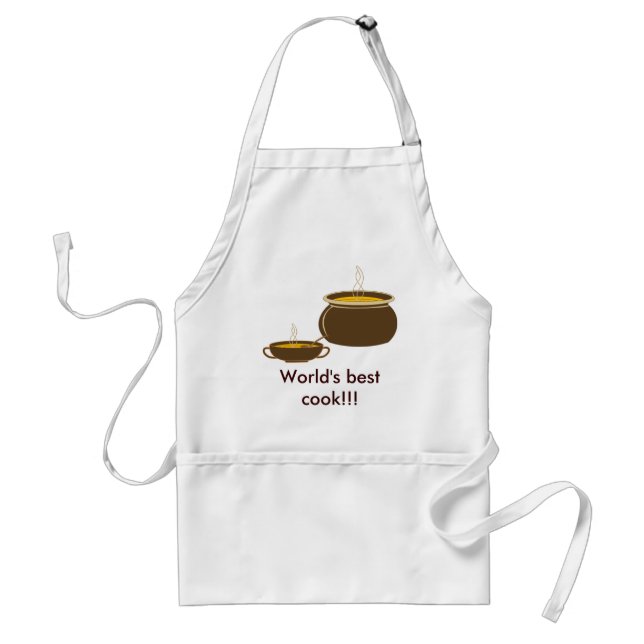 World' best cook!!! - Cauldron with hot soup Standard Apron (Front)