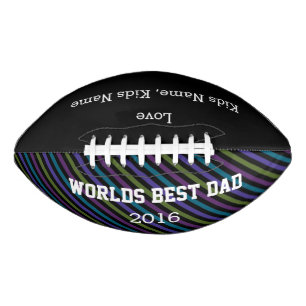 World Best Dad, Customizable Football Gift,