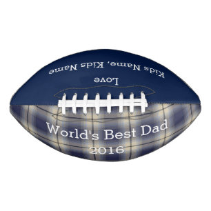 World Best Dad, Customizable Football Gift,