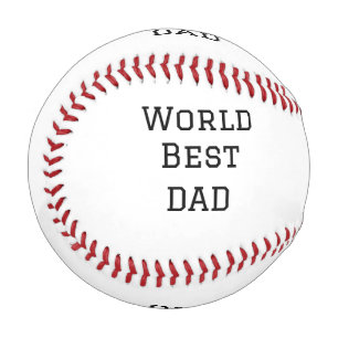 World best DAD FATHER add name text sports text Baseball