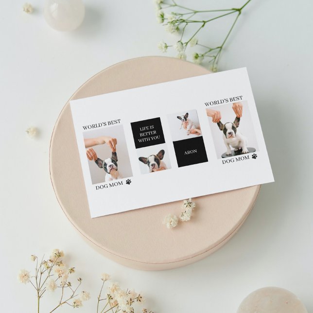 World Best Dog Mom | Collage Dog Photo (Creator Uploaded)