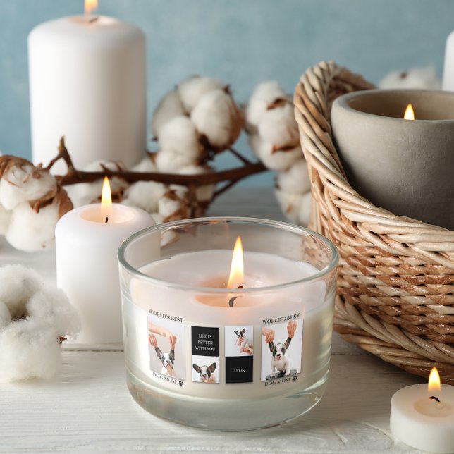 World Best Dog Mom | Collage Dog Photo Sticker (Creator Uploaded)