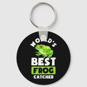 World Best Frog Catcher Keychain