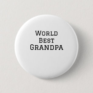 World best Grandpa add name text sports text simpl 2 Inch Round Button