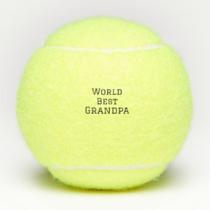 World best Grandpa add name text sports text simpl Tennis Balls