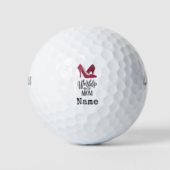 World best Mom for golf mom on Mother's Day  Golf Balls (Front)