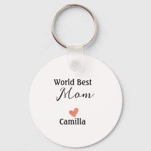 World best mom happy mother's day grandma namheart keychain