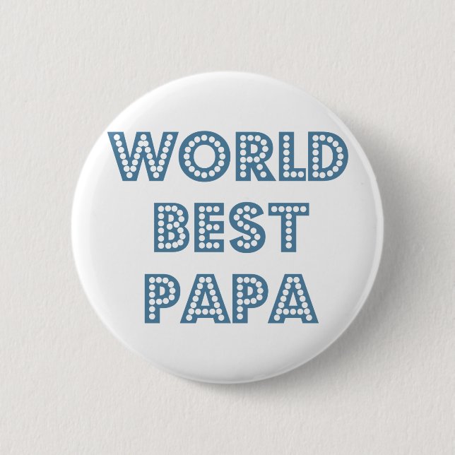 World Best Papa 2 Inch Round Button (Front)