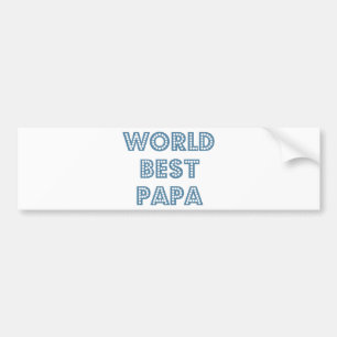 World Best Papa Bumper Sticker