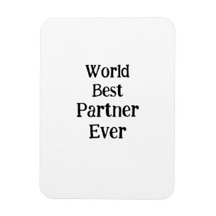 World best partner ever valentine's day lover gf magnet